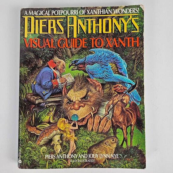 Book Piers Anthony & Jody Nye VISUAL GUIDE TO XANTH Xanthian Wonders Vintage '89 - Picture 1 of 10